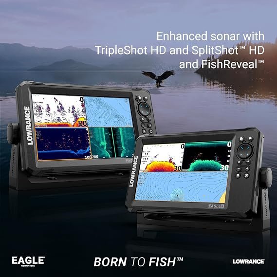 Lowrance Eagle Fish Finder | 4–9" Display Choices | Sonar Technology | C-MAP Charts | GPS - Image 2