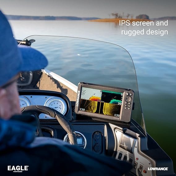 Lowrance Eagle Fish Finder | 4–9" Display Choices | Sonar Technology | C-MAP Charts | GPS - Image 3