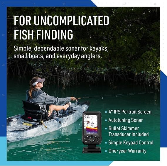 Lowrance Eagle Fish Finder | 4–9" Display Choices | Sonar Technology | C-MAP Charts | GPS - Image 2