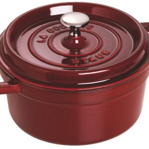 Staub Cast Iron 2.75-qt Round Cocotte - Grenadine, Made in France