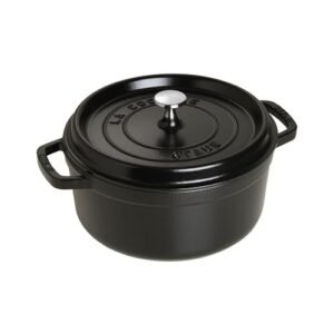 Staub Cast Iron 4-qt Round Dutch Oven - Matte Black