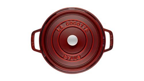 Staub Cast Iron 2.75-qt Round Cocotte - Grenadine, Made in France - Image 3